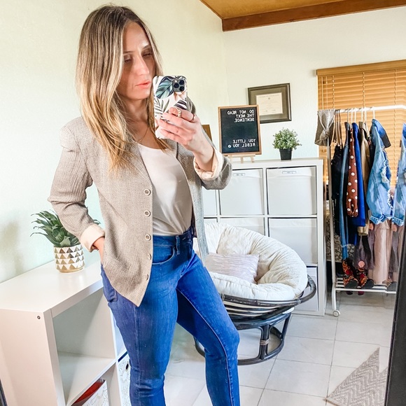 Vintage CI Express Long Sleeve Button Up Blazer - Picture 2 of 16